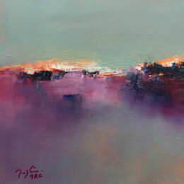 Peinture COLOR MEMORY CS 17.11 par Mercier Maryline | Tableau Abstrait Huile Minimaliste