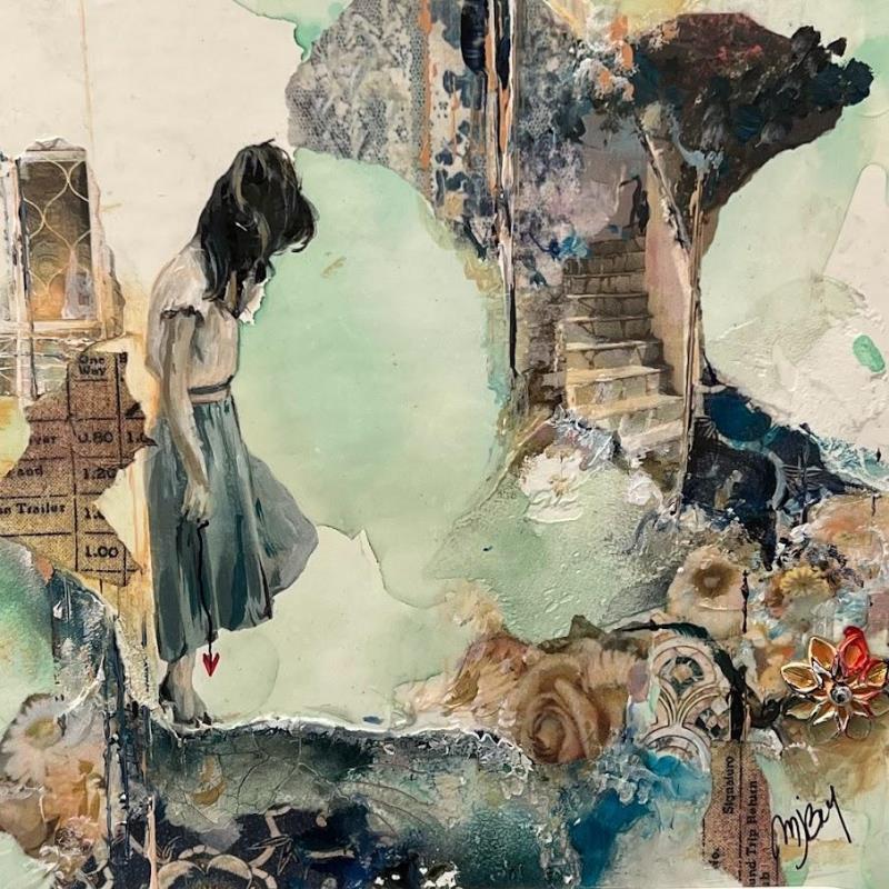 Painting THE LINK OF THE HEART by Bergeron Marie-Josée | Painting Figurative Life style Oil Acrylic