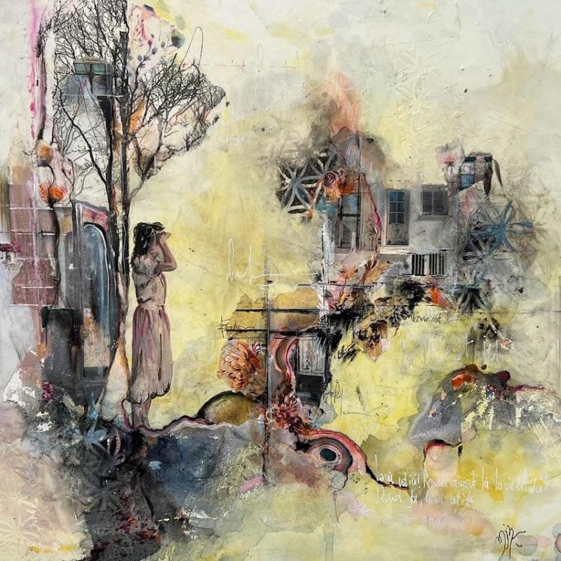 Painting FRONT OF YOU THIS IS YOUR LIFE by Bergeron Marie-Josée | Painting Figurative Portrait Life style Oil Acrylic