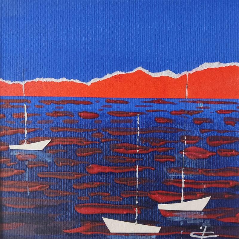 Peinture CALM par Gozdz Joanna | Tableau Abstrait Minimaliste Acrylique