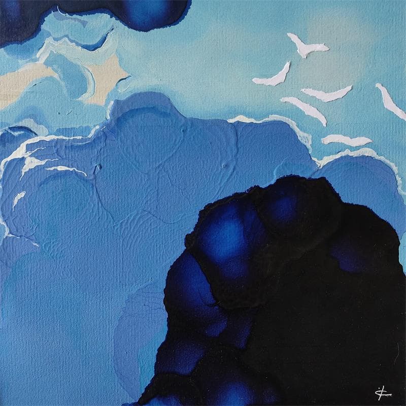 Gemälde DO AS BIRDS DO von Gozdz Joanna | Gemälde Abstrakt Minimalistisch Acryl