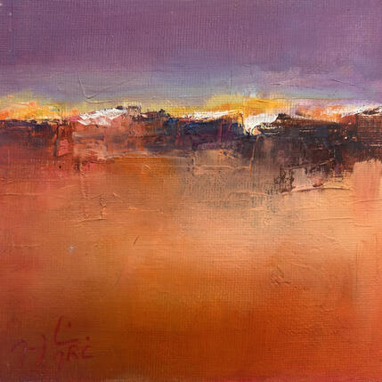 Painting SWEET PICCOLO XLV by Mercier Maryline | Painting Abstract Oil Minimalist