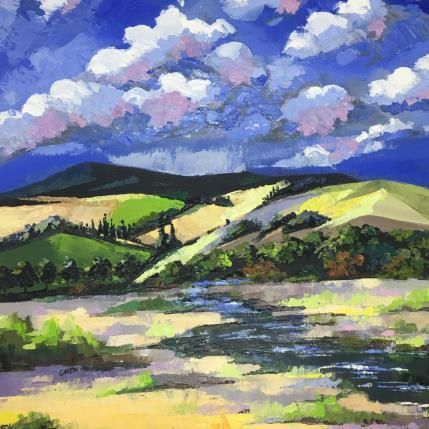 Painting PAYSAGE DE SEPTEMBRE by Chen Xi | Painting Abstract Oil Landscapes