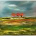 Peinture RED TREES par Shahine | Tableau Figuratif Paysages Huile