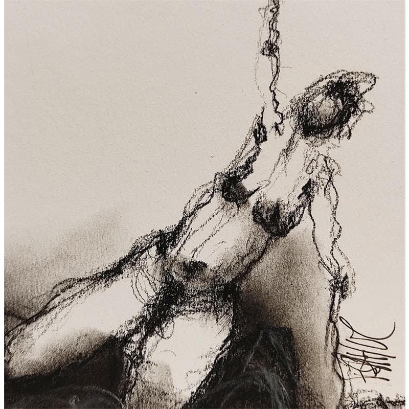 Painting Camille by Sahuc François | Painting Figurative Nude Acrylic