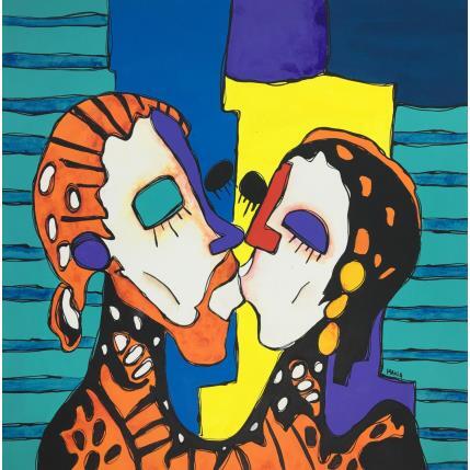 Gemälde AMOR DE MARIPOSAS von Gorigoitia Karla  | Gemälde Art brut Acryl Alltagsszenen