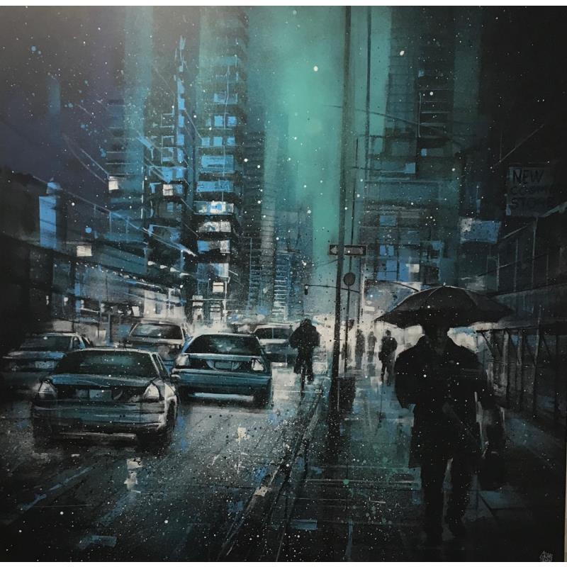 Gemälde Storm & Traffic von Graffmatt | Gemälde Street art Porträt Graffiti Acryl