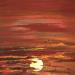 Painting COUCHER DE SOLEIL N32 by Chen Xi | Painting Abstract Landscapes Oil