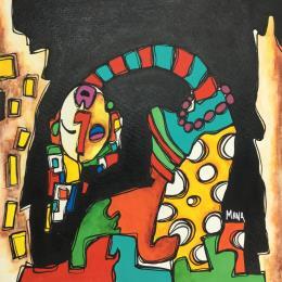 Painting CANTO NOCTURNO by Gorigoitia Karla  | Painting Raw art Acrylic Life style