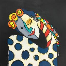 Peinture OLVIDO par Gorigoitia Karla  | Tableau Art Singulier Acrylique scènes de vie