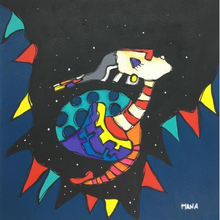 Gemälde CONTORSION von Gorigoitia Karla  | Gemälde Art brut Acryl Alltagsszenen