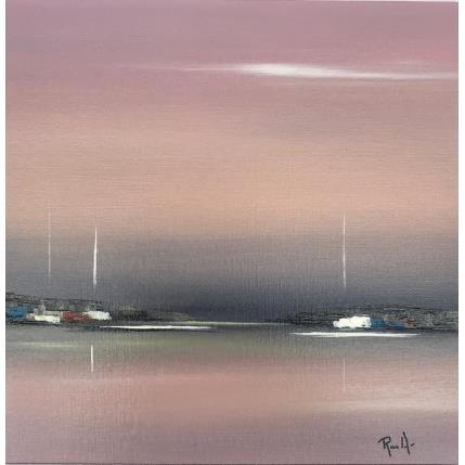 Peinture INVITATION A LA QUIETUDE 14 par Roussel Marie-Ange et Fanny | Tableau Abstrait Huile Marine