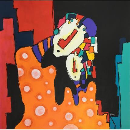 Gemälde A CIEGAS von Gorigoitia Karla  | Gemälde Art brut Acryl Alltagsszenen