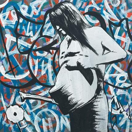 Peinture Blue light par Di Vicino Gaudio Alessandro | Tableau Street Art Acrylique scènes de vie