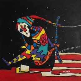 Painting TRAPECISTA by Gorigoitia Karla  | Painting Raw art Acrylic Life style