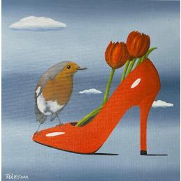 Painting THE PRESENT by Trevisan Carlo | Painting Surrealism Acrylic, Oil Animals