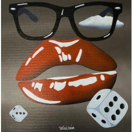 Painting RED MAGIC by Trevisan Carlo | Painting Surrealism Acrylic, Oil Animals