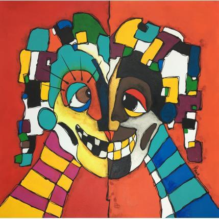 Gemälde ESPEJO von Gorigoitia Karla  | Gemälde Art brut Acryl Alltagsszenen