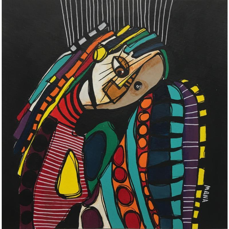 Gemälde MARIONETA TRISTE von Gorigoitia Karla  | Gemälde Art brut Alltagsszenen Acryl