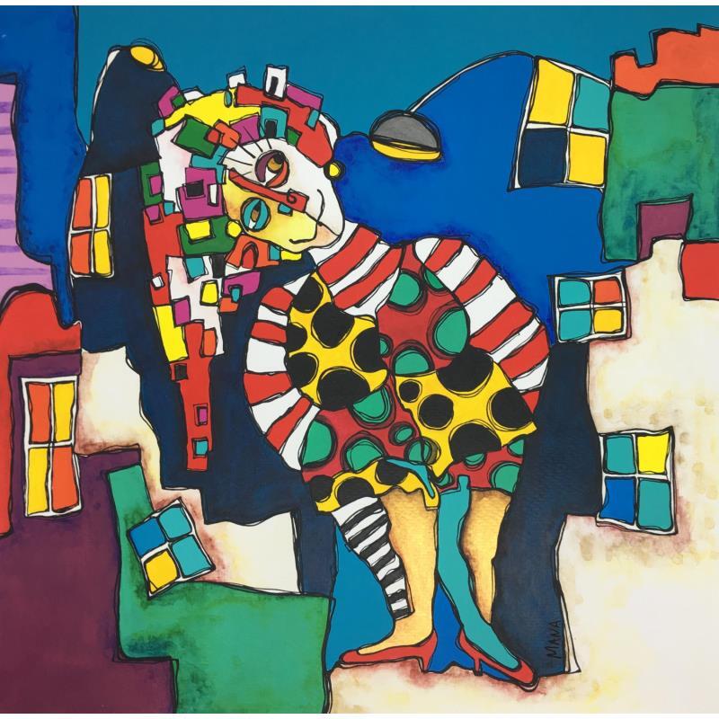 Gemälde GRAVEDAD von Gorigoitia Karla  | Gemälde Art brut Alltagsszenen Acryl