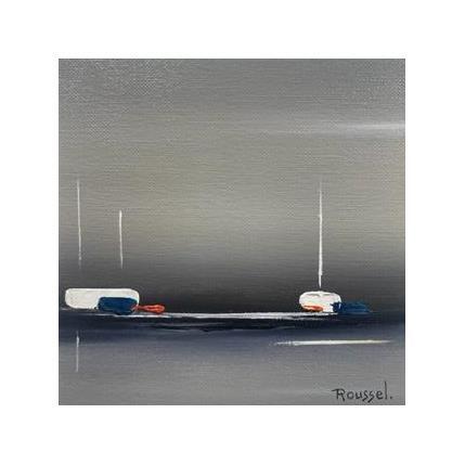 Painting SYMPHONIE MARINE by Roussel Marie-Ange et Fanny | Painting Abstract Oil Marine