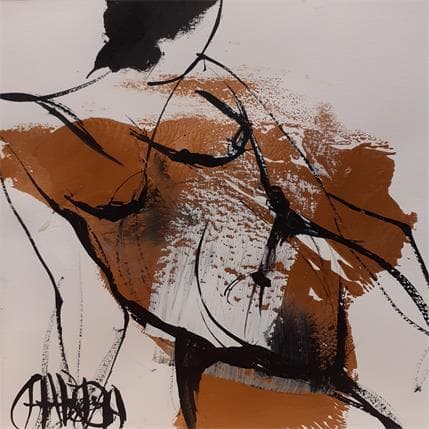 Peinture Or Bronze 5 par Chaperon Martine | Tableau Figuratif Acrylique Nu