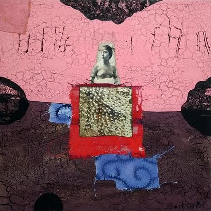 Peinture 19-109 par Boitier Thierry | Tableau Abstrait Acrylique Portraits