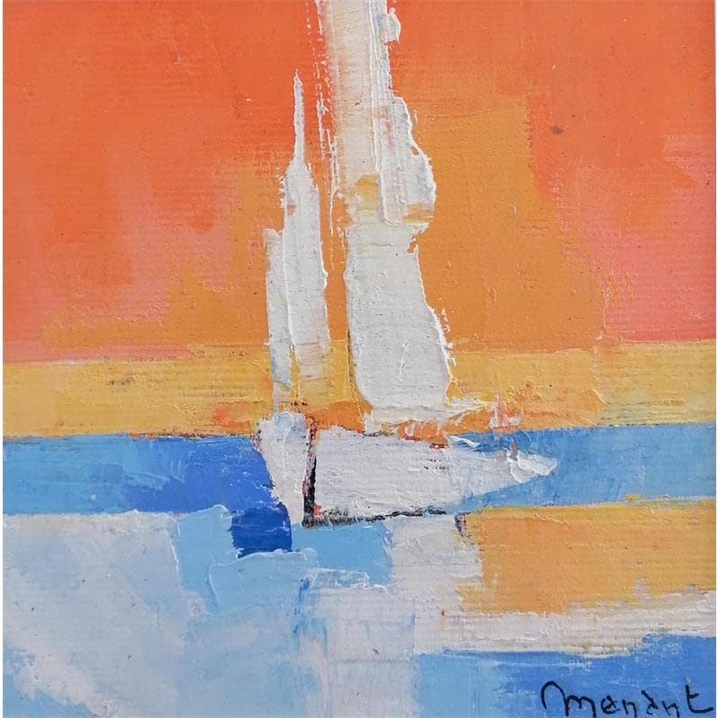 Painting Sur la plage by Menant Alain | Painting Figurative Marine Oil Acrylic