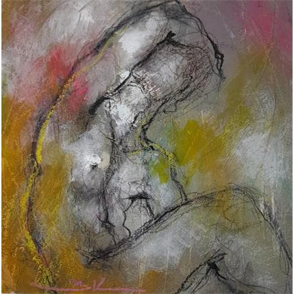 Painting Sans verticalité by Kerbastard Béatrice | Painting Figurative Acrylic Nude