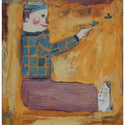 Peinture Le départ par De Sousa Miguel | Tableau Art Singulier scènes de vie