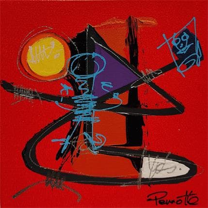 Peinture Shoot par Perrotte | Tableau Abstrait Acrylique Minimaliste