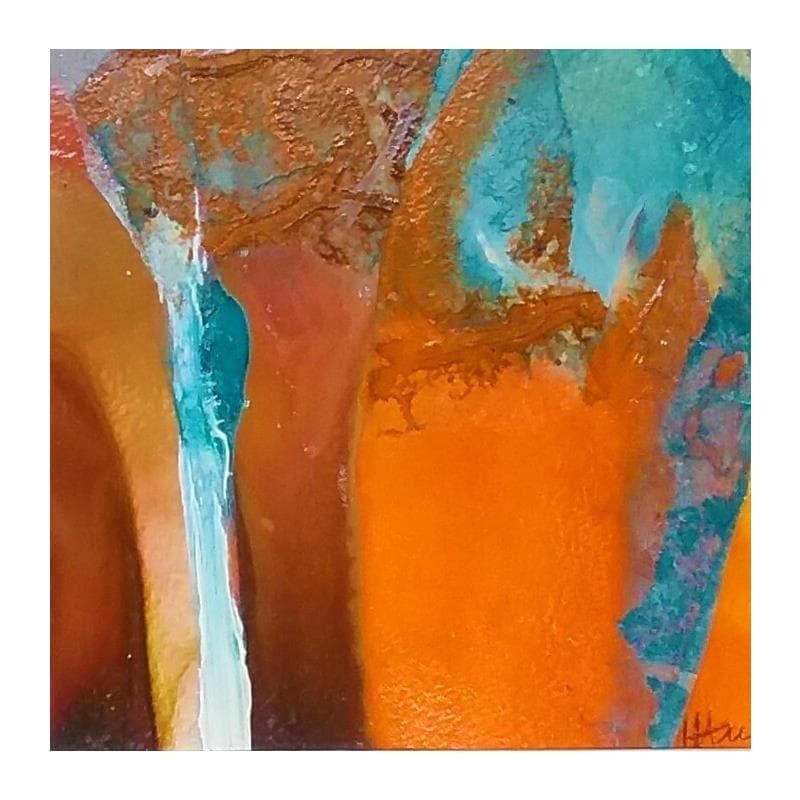 Gemälde Là où je vais 1 von Han | Gemälde Abstrakt Landschaften Minimalistisch