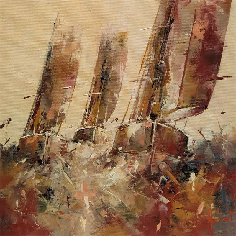 Peinture TRIO DE TETE par Hébert Franck | Tableau Figuratif Marine Huile