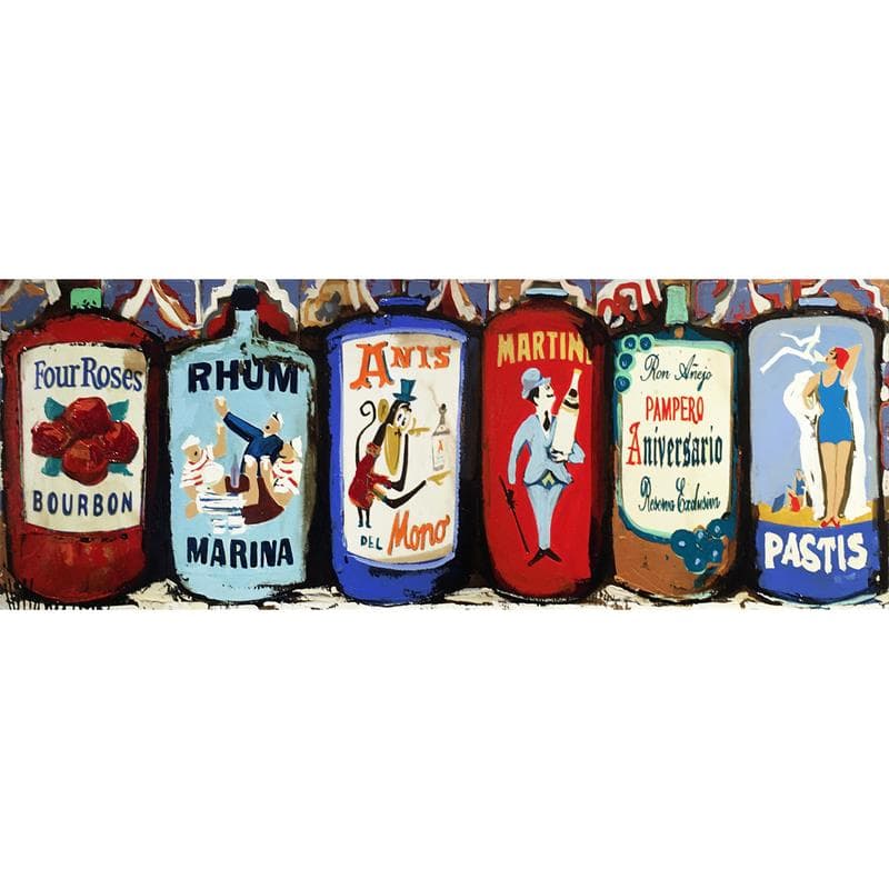 Gemälde Bodega von Villanueva Puigdelliura Natalia | Gemälde Figurativ Stillleben Öl