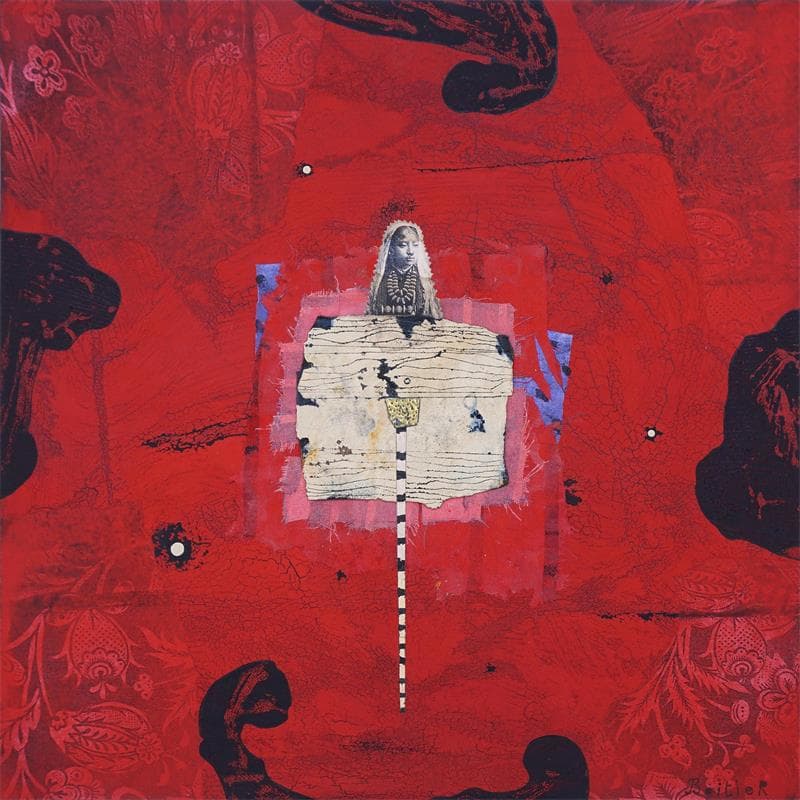 Painting 36-67 by Boitier Thierry | Painting Abstract Portrait Acrylic