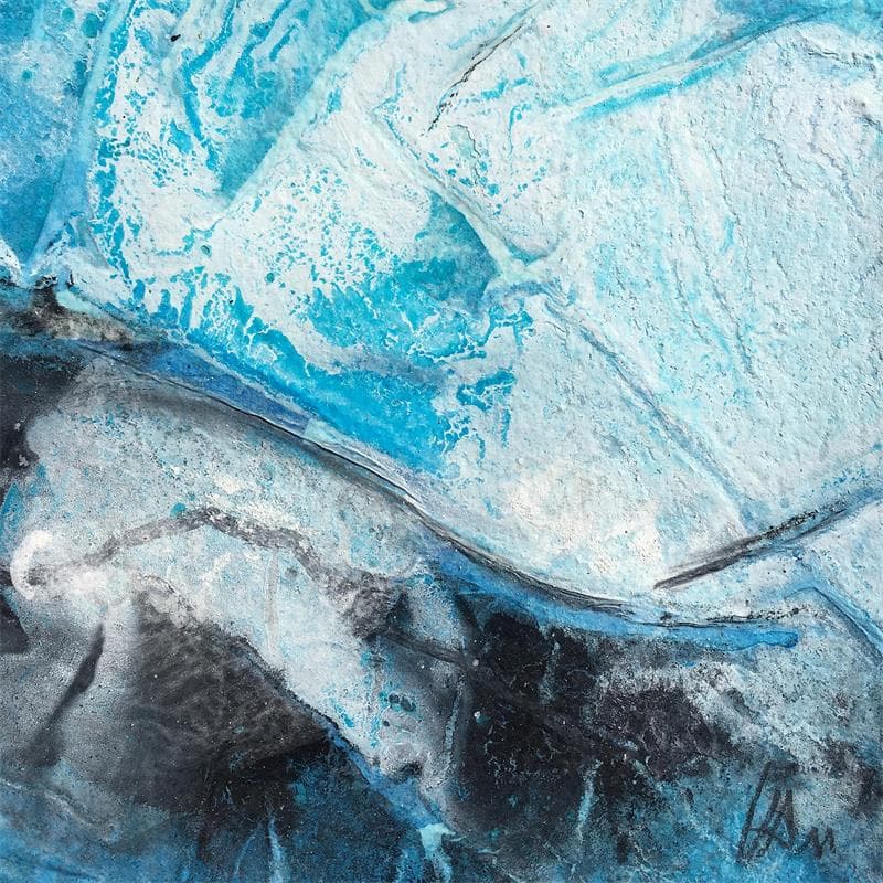 Gemälde Océanide 2 von Han | Gemälde Abstrakt Minimalistisch