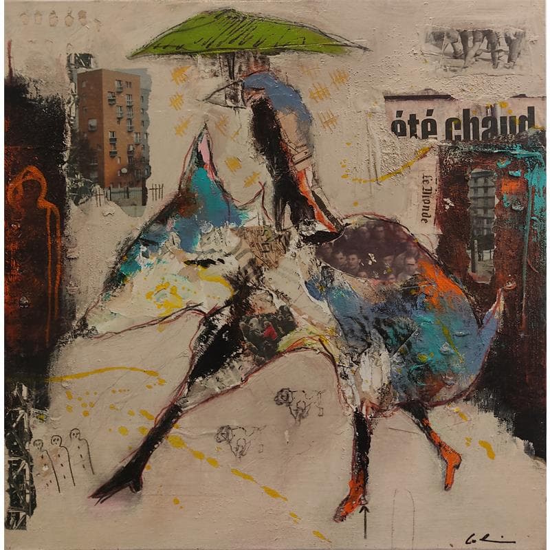 Pintura Été chaud por Colin Sylvie | Pintura Arte bruto Animales Acrílico