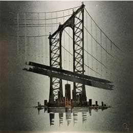 Peinture Manna hatta par Rey Julien | Tableau Figuratif Acrylique Urbain