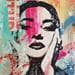 Gemälde Maria C von Mestres Sergi | Gemälde Pop-Art Pop-Ikonen Graffiti