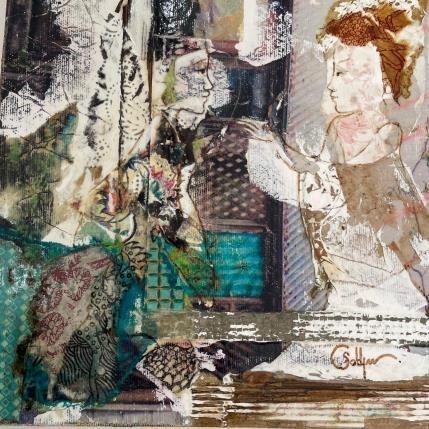 Painting L'espoir de Nour by Sablyne | Painting Raw art Acrylic Portrait