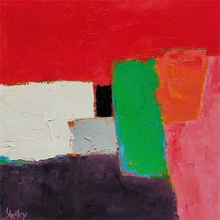 Gemälde Ardeur von Shelley | Gemälde Abstrakt Öl Landschaften