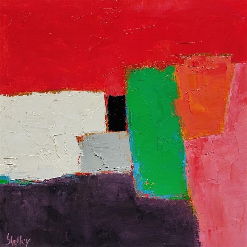 Gemälde Ardeur von Shelley | Gemälde Abstrakt Landschaften Öl