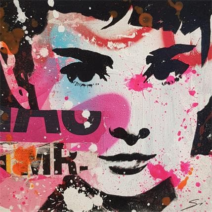 Pintura Audrey Siglit por Mestres Sergi | Pintura Pop art Graffiti Iconos pop