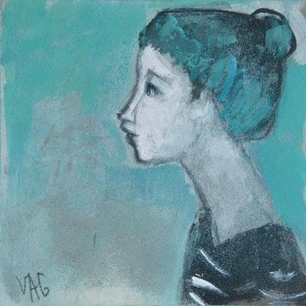 Painting Voyage by VAG | Painting Figurative Acrylic Minimalist