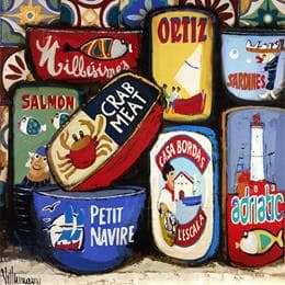 Peinture Latas par Villanueva Puigdelliura Natalia | Tableau Figuratif Huile Natures mortes