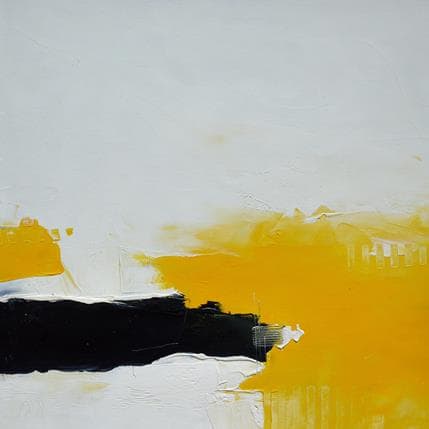 Peinture J'aime l'instant par Dumontier Nathalie | Tableau Abstrait Huile minimaliste