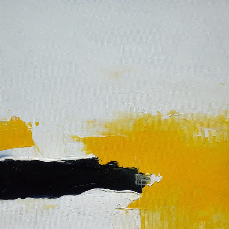 Peinture J'aime l'instant par Dumontier Nathalie | Tableau Abstrait Minimaliste Huile