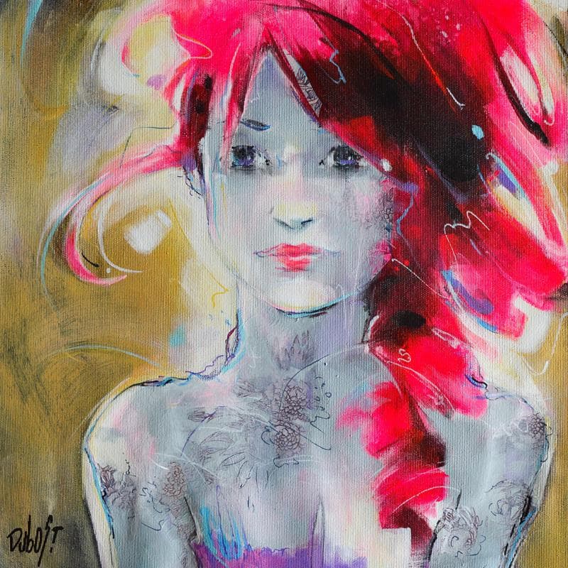 Peinture Rosy par Dubost | Tableau Figuratif Portraits Acrylique