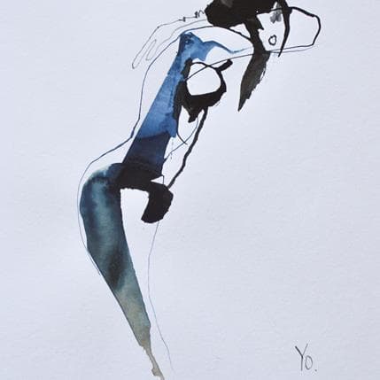 Peinture Juste pour rire par YO | Tableau Figuratif Nu