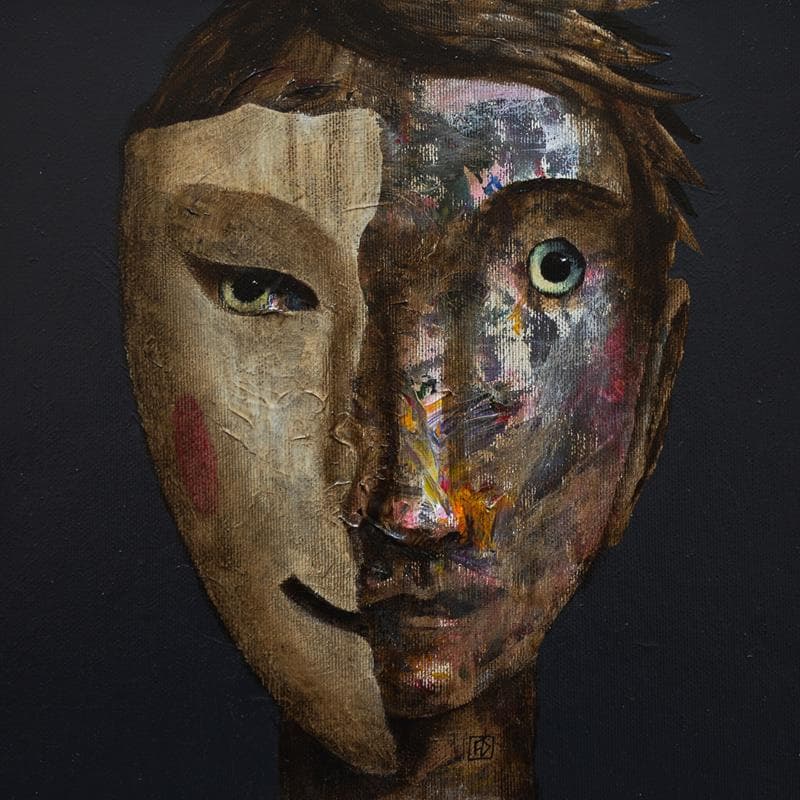 Pintura FD14 por Delaube Fabien | Pintura Figurativo Retrato Aceite